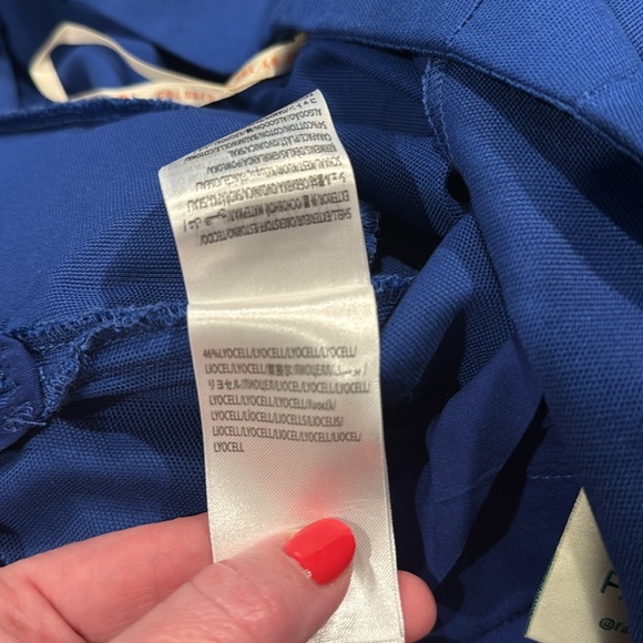 FARM Rio Vibrant Blue Button-Detail Pants - Picture 12 of 12